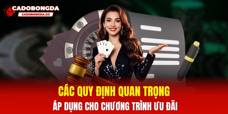 Các quy định quan trọng áp dụng cho chương trình ưu đãi