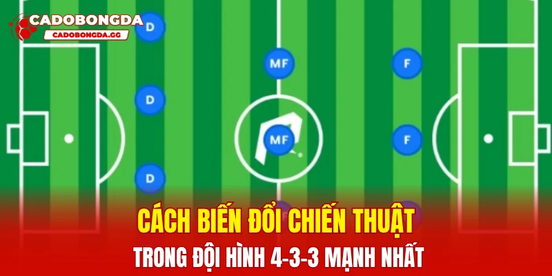 Cách biến đổi chiến thuật trong đội hình 4-3-3 mạnh nhất
