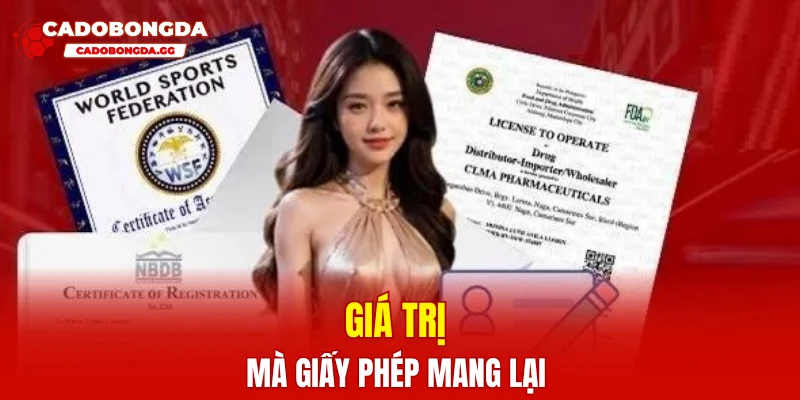 Giá trị mà giấy phép mang lại