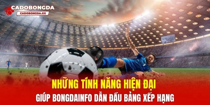 Những tính năng hiện đại giúp Bongdainfo dẫn đầu bảng xếp hạng