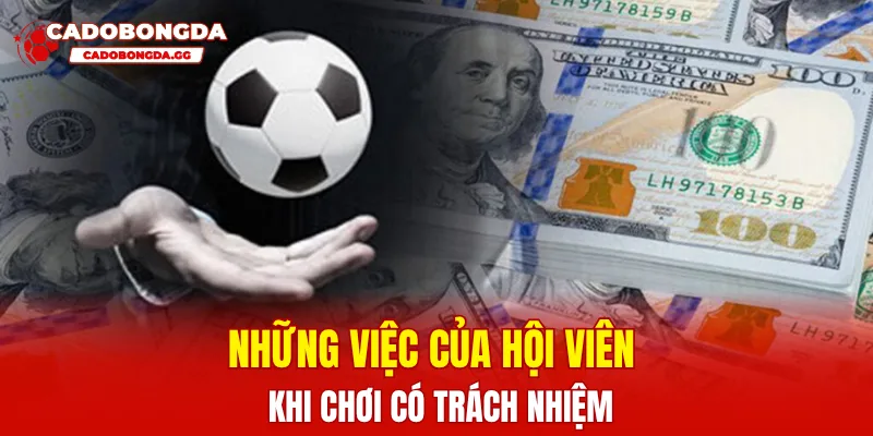 Những việc của hội viên khi chơi có trách nhiệm 