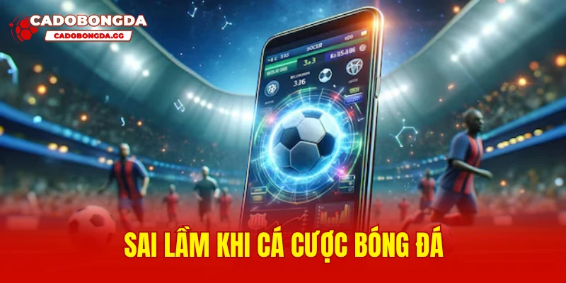 Sai lầm khi cá cược bóng đá